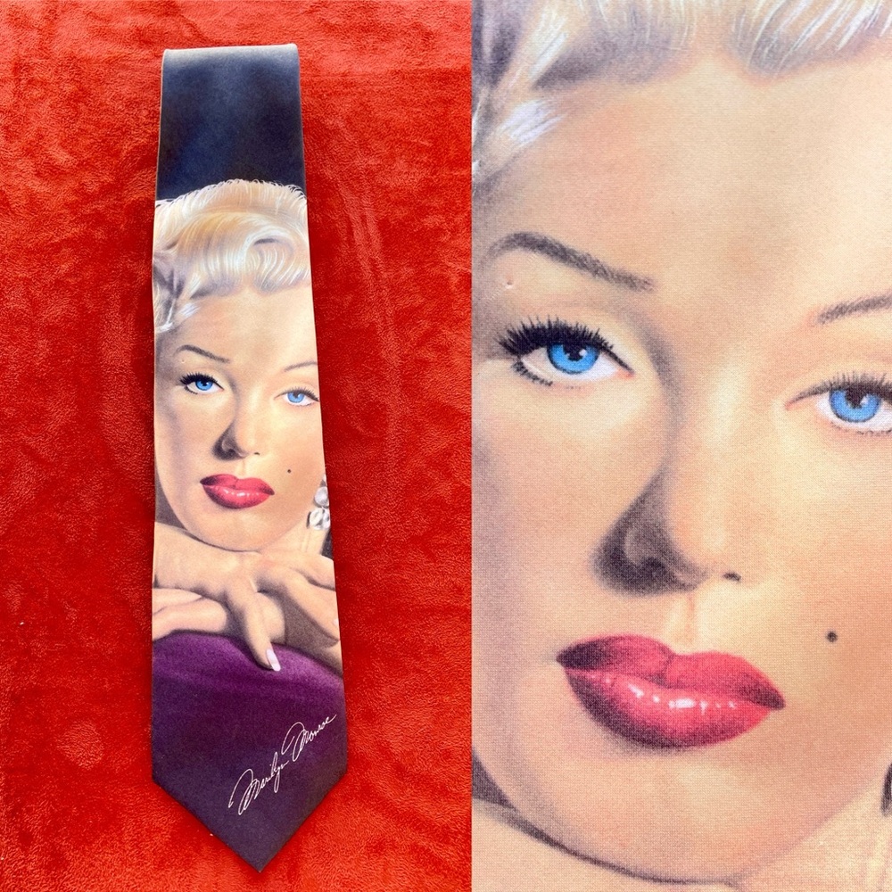 RALPH MARLIN Wearable Art MARILYN MONROE Necktie Made in USA